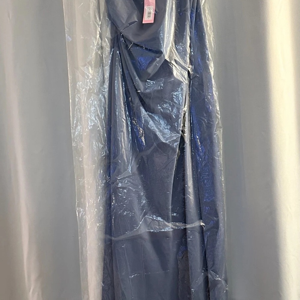 NWT | SACHIN & BABI CECE GOWN SLATE BLUE MAXI FULL LENGTH ONE SHOULDER VAR SIZES - Picture 5 of 8